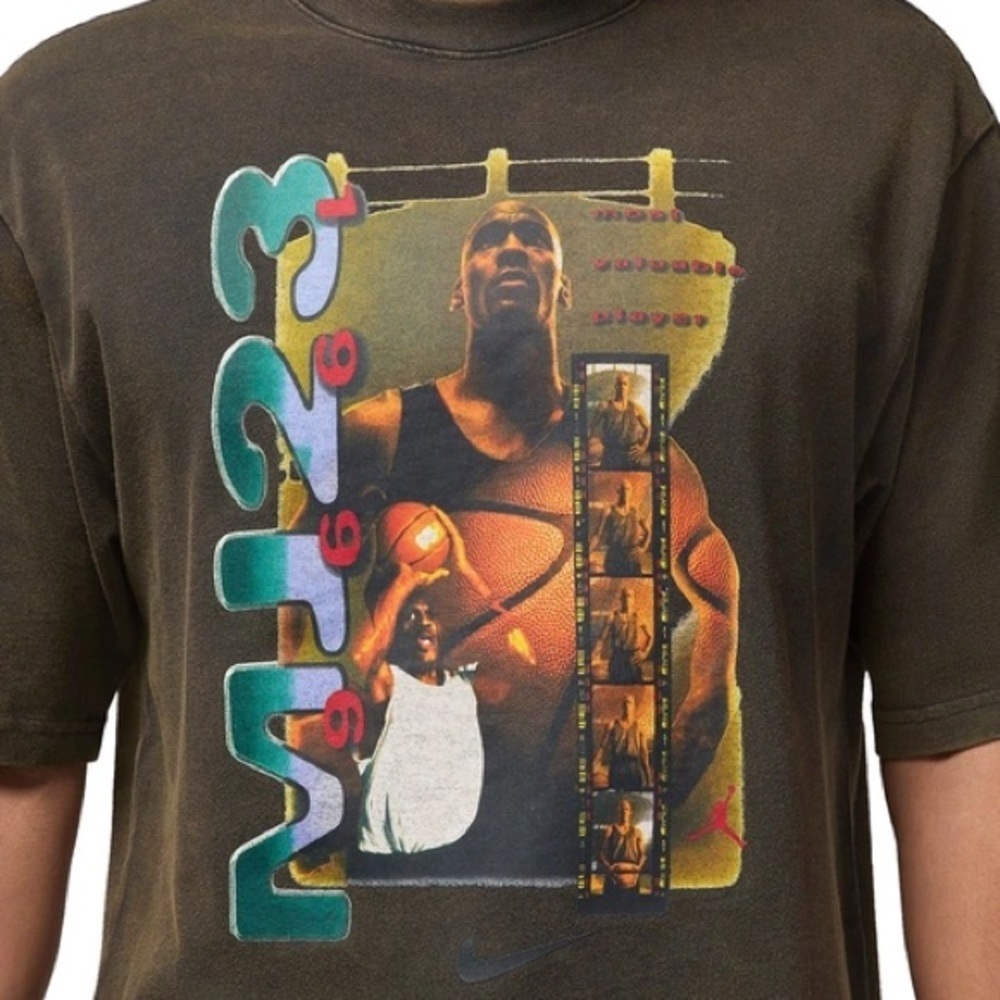 Michael Jordan MJ23 Graphic Tee • Vintage Wash • Size S NWT - Jumpman 1996